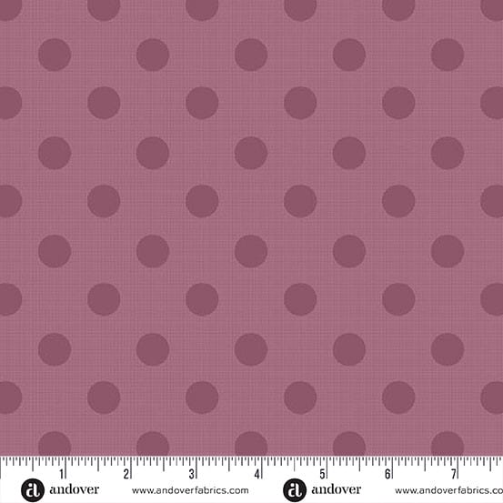 Quiltessential Large Dot Preserves Purple Laundry Basket Quilts Andover Cotton Fabric AF-A1674-P | US Fabric Shop
