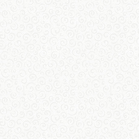 Quilting Illusions Curly Cue White Quilting Treasures Cotton Fabric