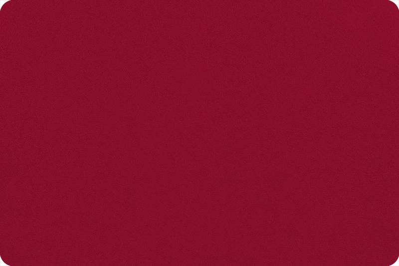 Quilting Cuddle Solid Scarlet Red Shannon Fabrics Polyester Minky Fabric SF-QCSCARLET
