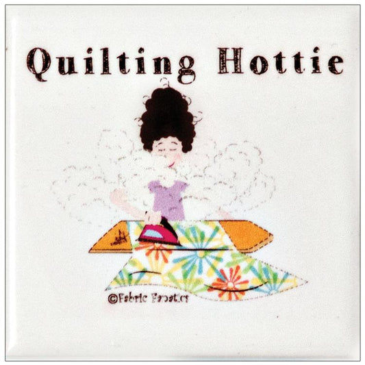 Quilting Hottie Ceramic Magnet Fabric Fanatics FF-626