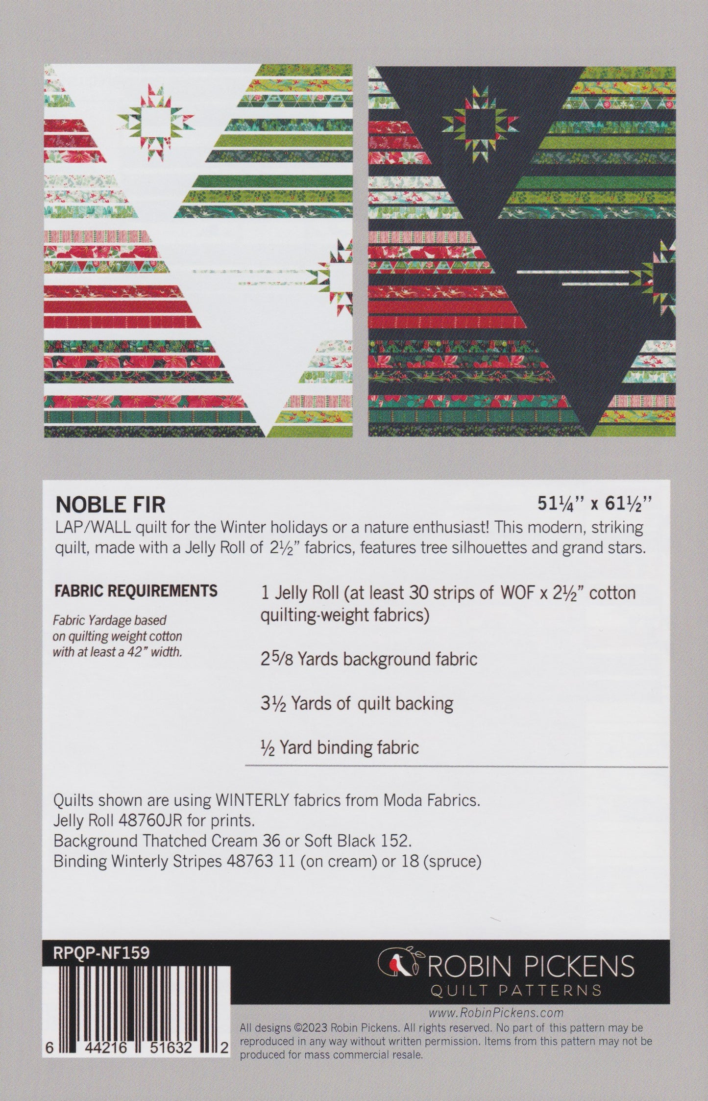 Noble Fir Quilt Pattern Robin Pickens RPQP-NF159