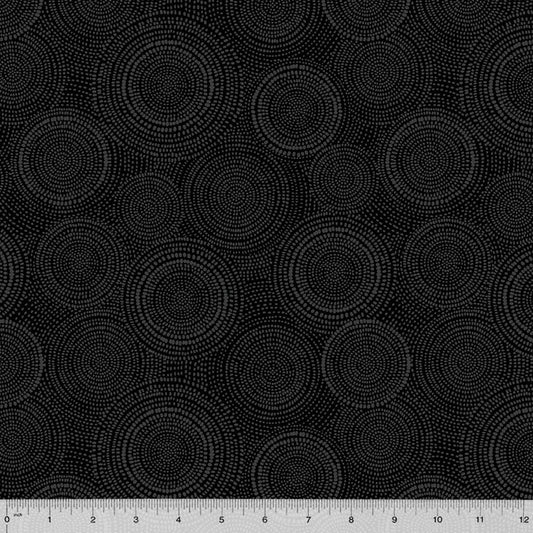 Radiance Basics Black Whistler Studios Windham Fabrics Cotton Fabric WF-53727-60