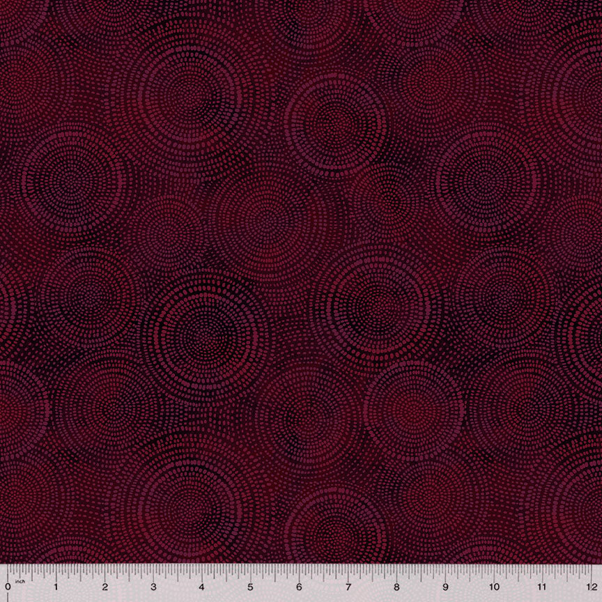 Radiance Basics Burgundy Dark Red Whistler Studios Windham Fabrics Cotton Fabric WF-53727-41