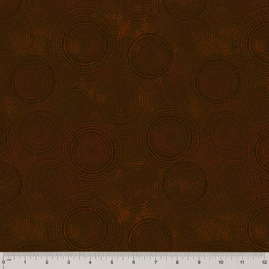 Radiance Basics Chocolate Brown Whistler Studios Windham Fabrics Cotton Fabric WF-53727-42