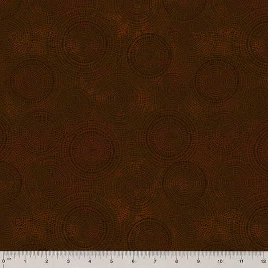 Radiance Basics Chocolate Brown Whistler Studios Windham Fabrics Cotton Fabric WF-53727-42
