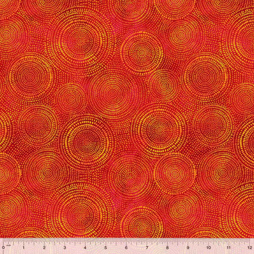 Radiance Basics Fiery Orange Whistler Studios Windham Fabrics Cotton Fabric WF-53727-4