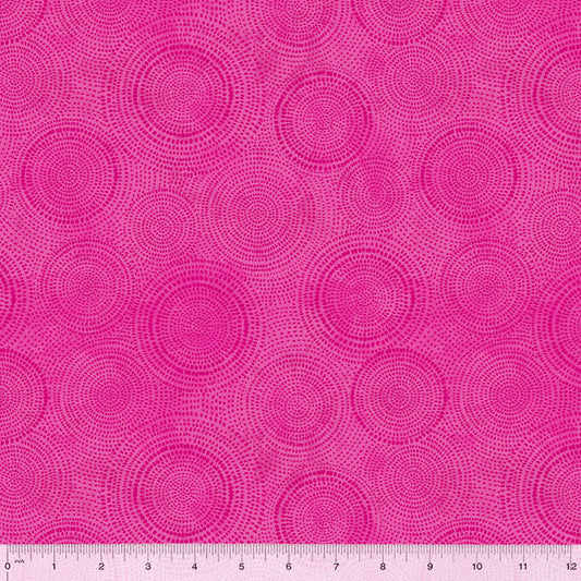 Radiance Basics Hot Pink Whistler Studios Windham Fabrics Cotton Fabric WF-53727-38