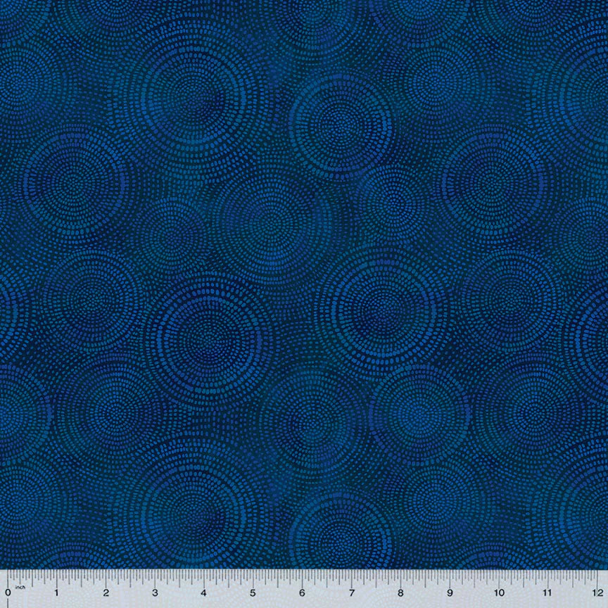 Radiance Basics Indigo Blue Whistler Studios Windham Fabrics Cotton Fabric WF-53727-30