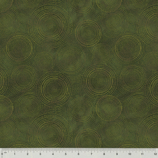 Radiance Basics Olive Green Whistler Studios Windham Fabrics Cotton Fabric WF-53727-13