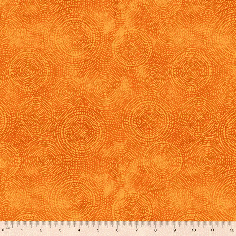 Radiance Basics Orange Whistler Studios Windham Fabrics Cotton Fabric WF-53727-6