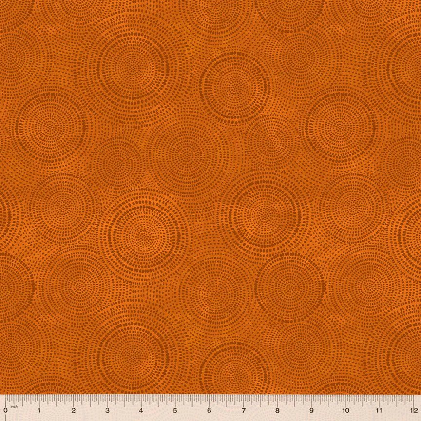 Radiance Basics Pumpkin Orange Whistler Studios Windham Fabrics Cotton Fabric WF-53727-5