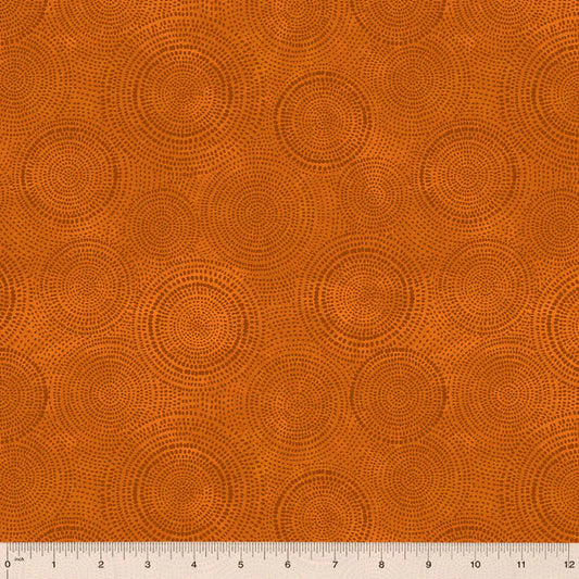 Radiance Basics Pumpkin Orange Whistler Studios Windham Fabrics Cotton Fabric WF-53727-5