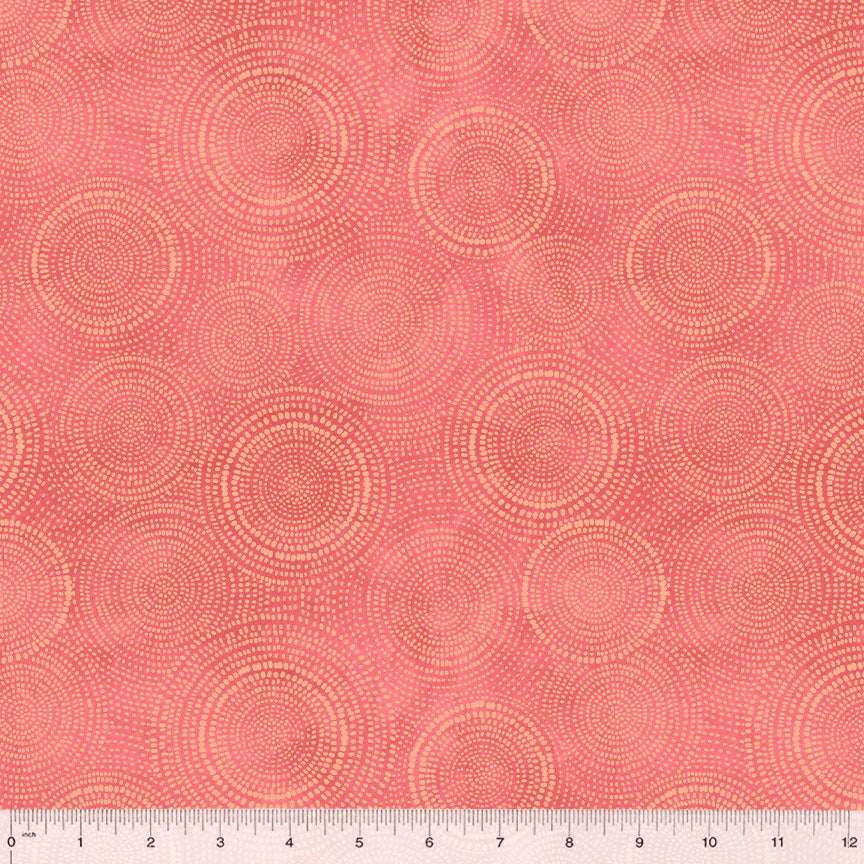 Radiance Basics Salmon Pink Whistler Studios Windham Fabrics Cotton Fabric WF-53727-1