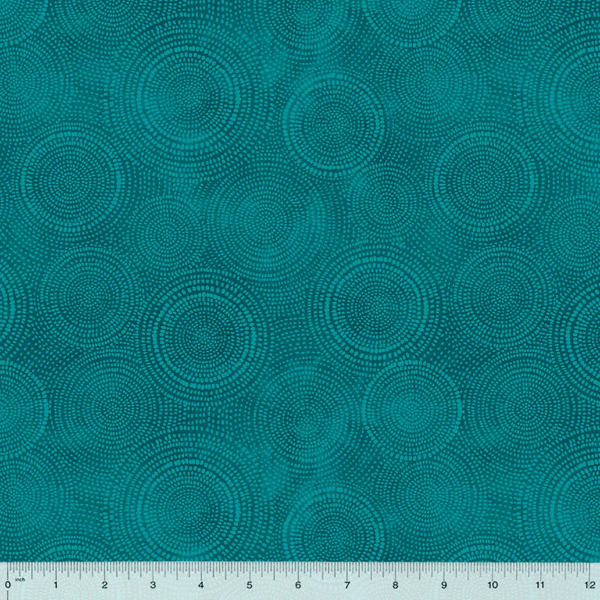 Radiance Basics Teal Blue Green Whistler Studios Windham Fabrics Cotton Fabric WF-53727-21