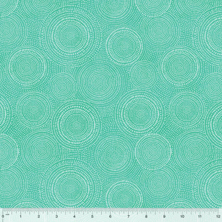 Radiance Basics Turquoise Blue Whistler Studios Windham Fabrics Cotton Fabric WF-53727-19