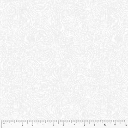 Radiance Basics White on White Whistler Studios Windham Fabrics Cotton Fabric WF-53727-51