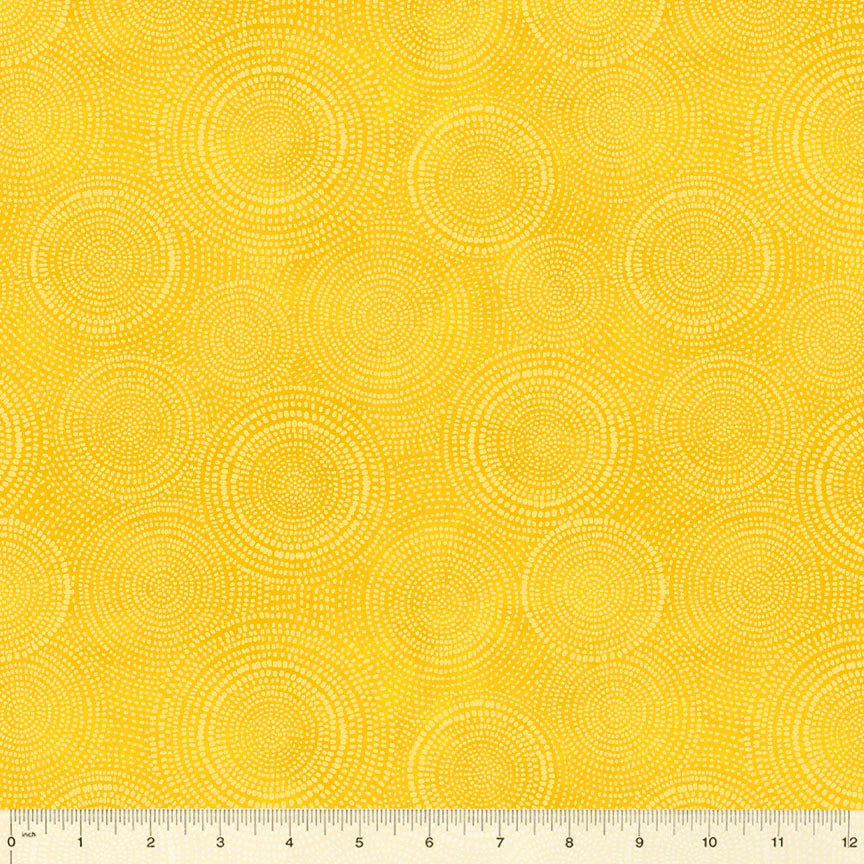 Radiance Basics Yellow Whistler Studios Windham Fabrics Cotton Fabric WF-53727-9