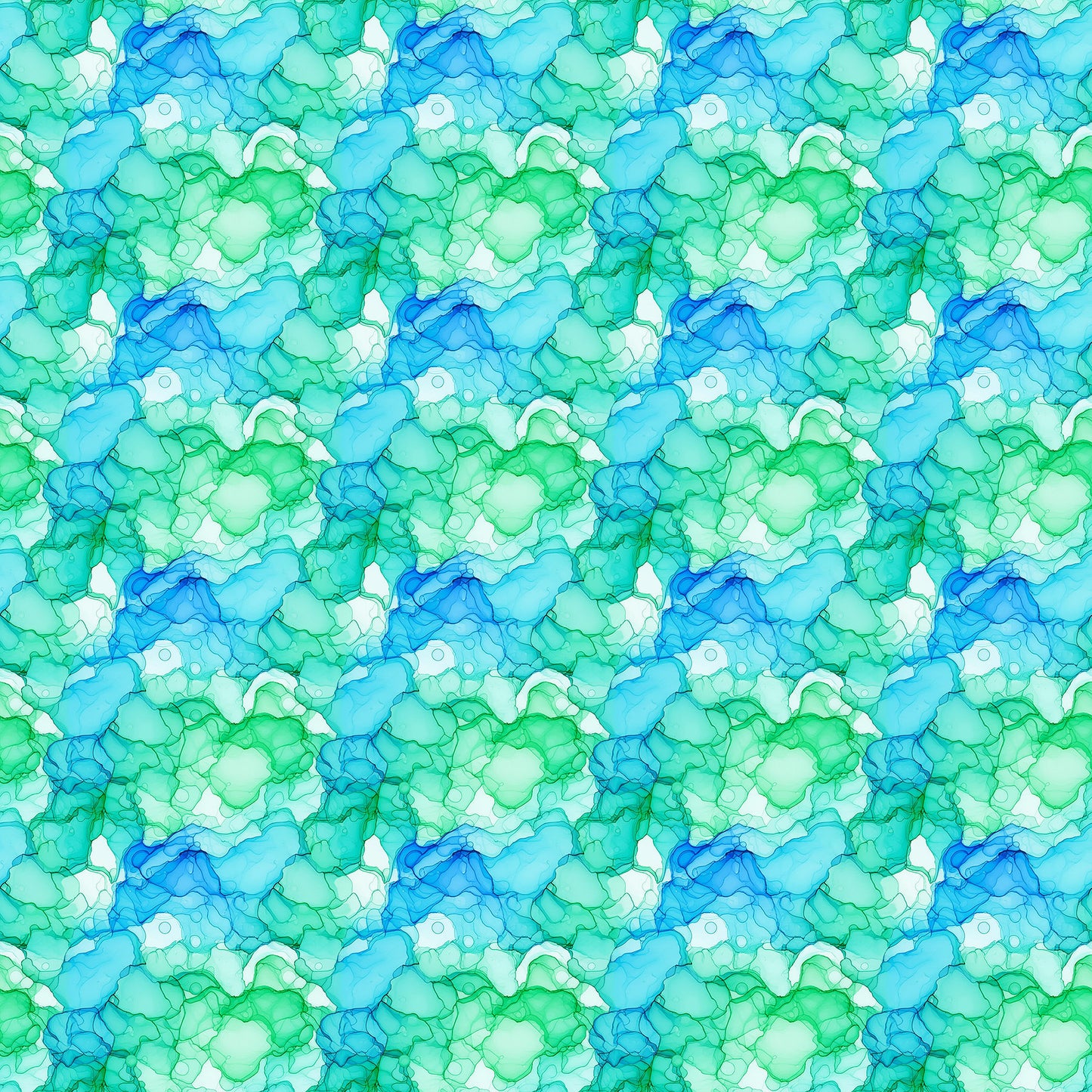 Radiant Rhapsody Aquatic Cool Blue Green Patrick Lose Northcott Cotton Fabric NC-PL-10739-60
