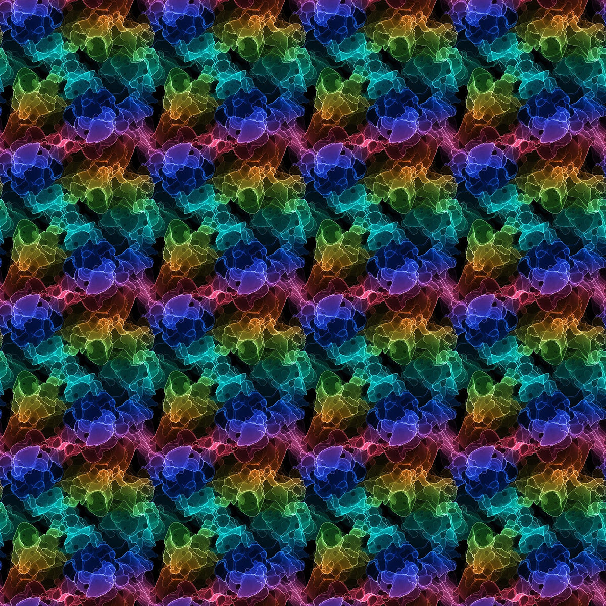 Radiant Rhapsody Electric Storm Black Patrick Lose Northcott Cotton Fabric NC-PL-10737-99 | US Fabric Shop