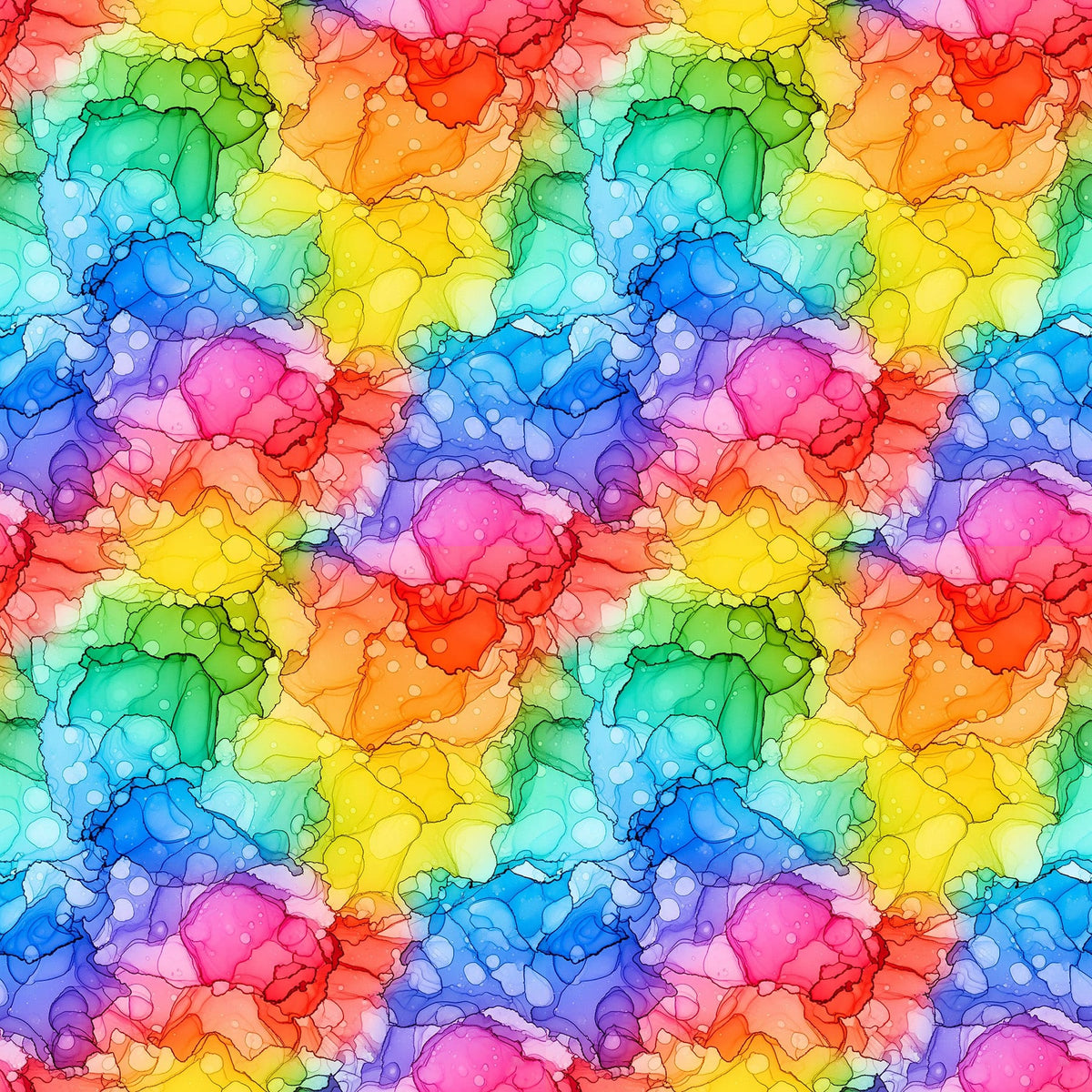 Radiant Rhapsody Spotted Multi Patrick Lose Northcott Cotton Fabric NC-PL-10731-100 | US Fabric Shop