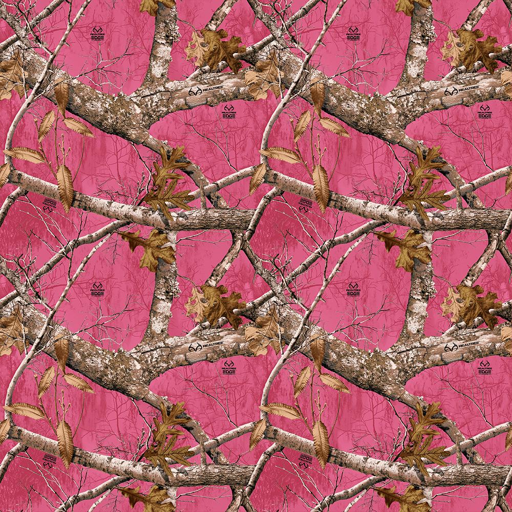 Realtree Edge Allover Fuchsia Dark Pink Flamingo Print Concepts Cotton Fabric PC-10348-FLA