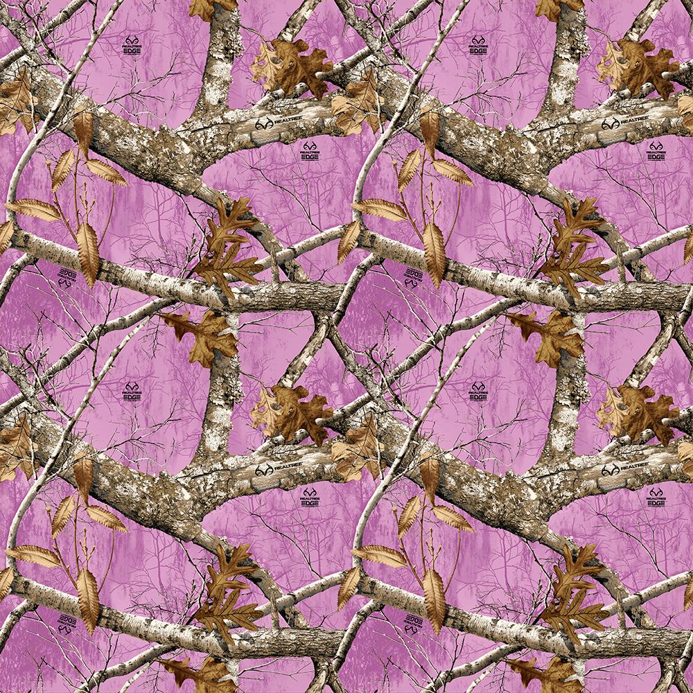 Realtree Edge Allover Lavender Pink Print Concepts Cotton Fabric PC-10348-PIN