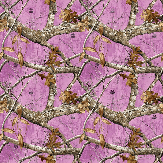 Realtree Edge Allover Lavender Pink Print Concepts Cotton Fabric PC-10348-PIN