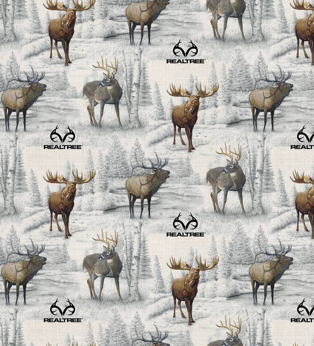 Realtree Pencil Painting Sykel Enterprises Cotton Fabric SYK-10537