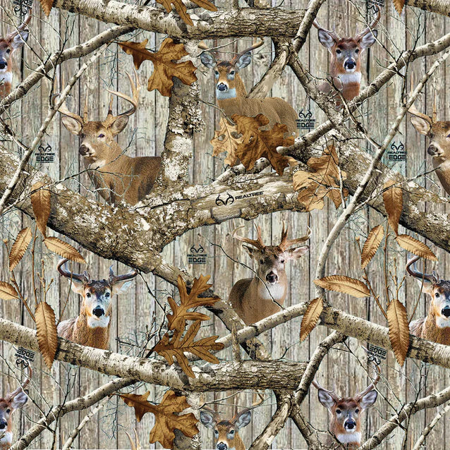 Realtree Plank Branches Sykel Enterprises Cotton Fabric SYK-10521