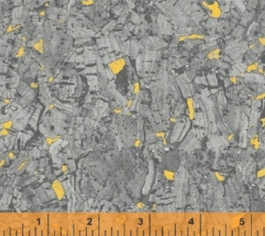Recorked Granite Metallic Windham Cotton Fabric WF-50992M-2