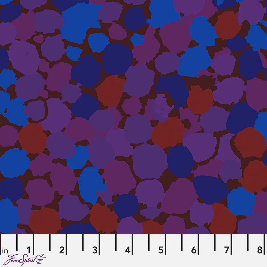 Reflections Dark Blue Purple Brandon Mably Classics Kaffe Fassett Collective Free Spirit Free Spirit Fabrics Cotton Fabric FS-PWBM087.DARK
