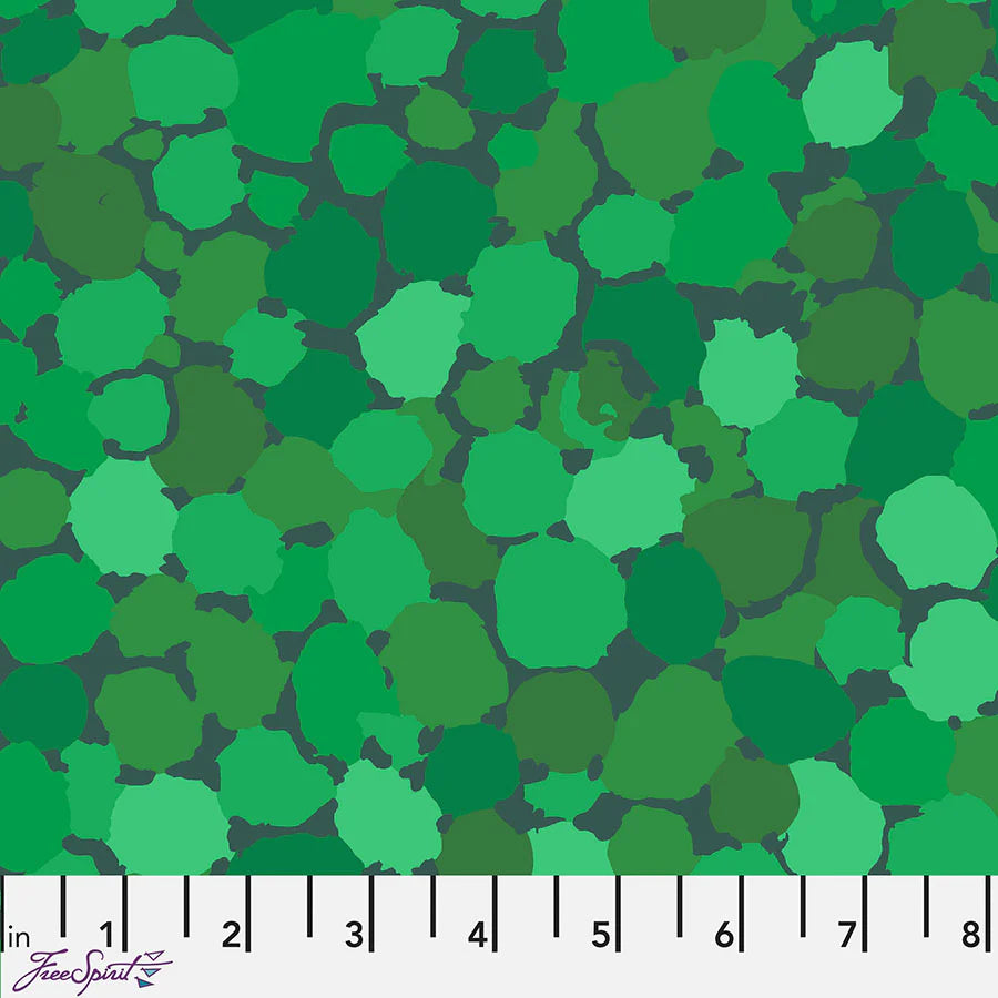 Reflections Green Brandon Mably Classics Kaffe Fassett Collective Free Spirit Free Spirit Fabrics Cotton Fabric  FS-PWBM087.GREEN