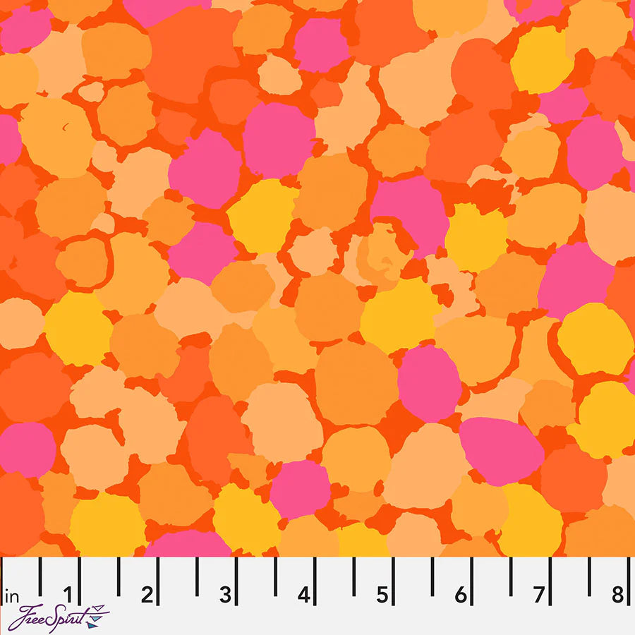 Reflections Orange Brandon Mably Classics Kaffe Fassett Collective Free Spirit Free Spirit Fabrics Cotton Fabric FS-PWBM087.ORANGE