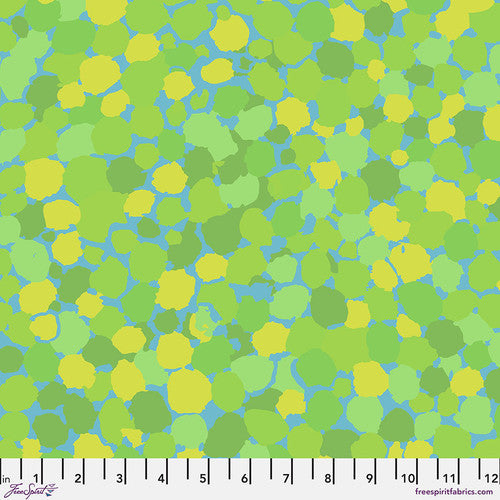 Reflections Lime Classics Brandon Mably Kaffe Fassett Collective Free Spirit Cotton Fabric FS-PWBM087.LIME