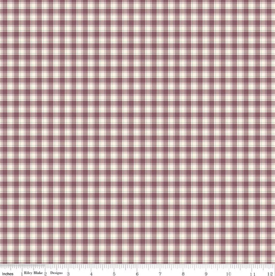 Renew Plaid Purple Sandy Gervais Riley Blake Designs Cotton Fabric RB-C17284-PURPLE
