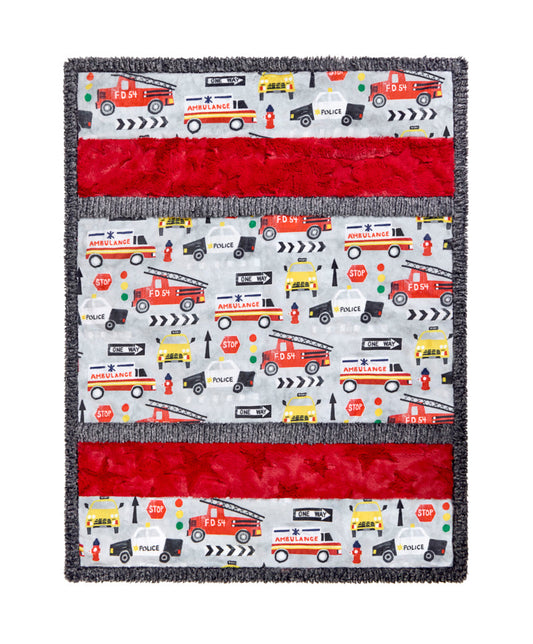 Rescue Road Bambino Cuddle Kit 28"x37" Shannon Fabrics Polyester SF-ckbambinorescueroad