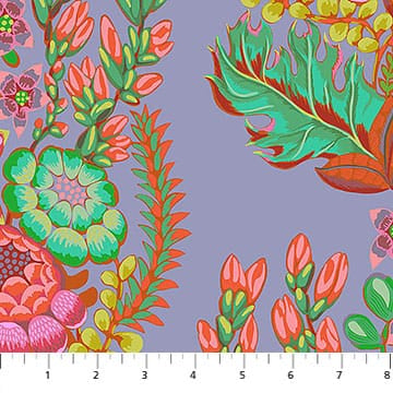 Rhapsody Mosaic in Outstretched Periwinkle Purple Anna Maria Parry Northcott Cotton Fabric NC-AMT170-45V | US Fabric Shop