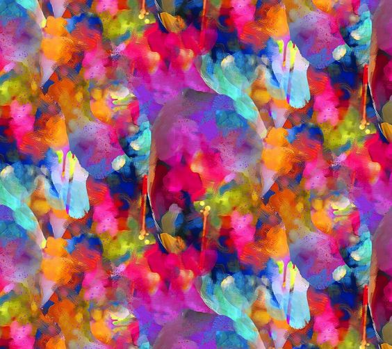 Rhythm and Hues Color Vibe Multi 3 Wishes Cotton Fabric