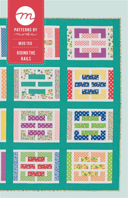 Riding the Rails Quilt Pattern 9 1/2" x 71 1/2" Moda Patterns MD-MOD-150