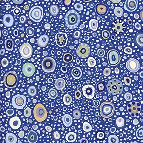 Roman Glass Blue Classics Kaffe Fassett Collective Free Spirit Cotton Fabric FS GP01.BLWH