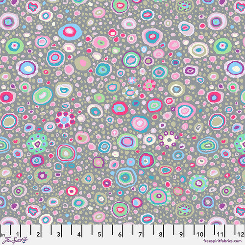 Roman Glass Grey August 2023 Kaffe Fassett Collective Free Spirit Cotton Fabric FS-PWGP001.Grey
