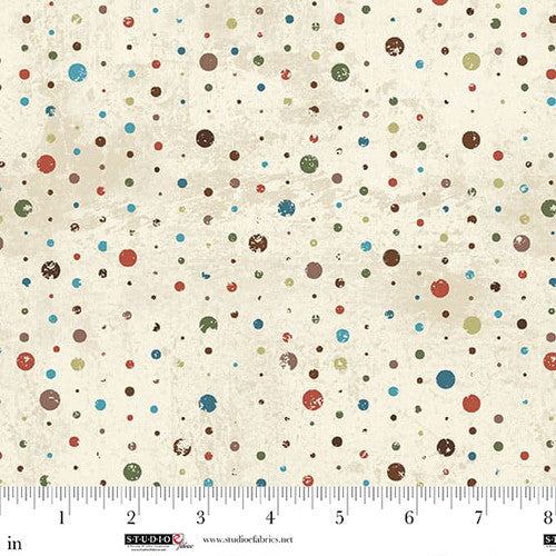 Rough Around the Edges Weathered Dots Plaster Funny Girl Studio E Cotton Fabric SE-8273-49