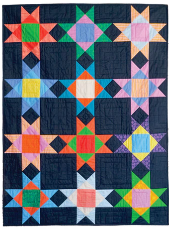 Ruby and Bee Blenders Eight Point Star Heather Rose Windham Fabrics Quilt Kit WF-54585QK-X