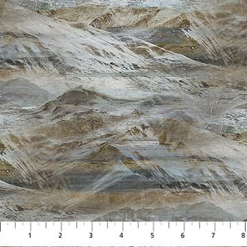 Running Free Mountains Dark Blue Multi Deborah Edwards Northcott Cotton Fabric NC-DP28590-44 | US Fabric Shop