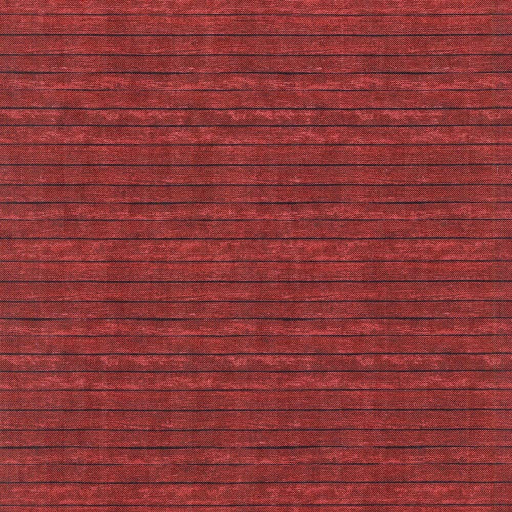 Rustic Barn Red Fence Wood Grain Landscape Medley Elizabeth's Studio Cotton Fabric