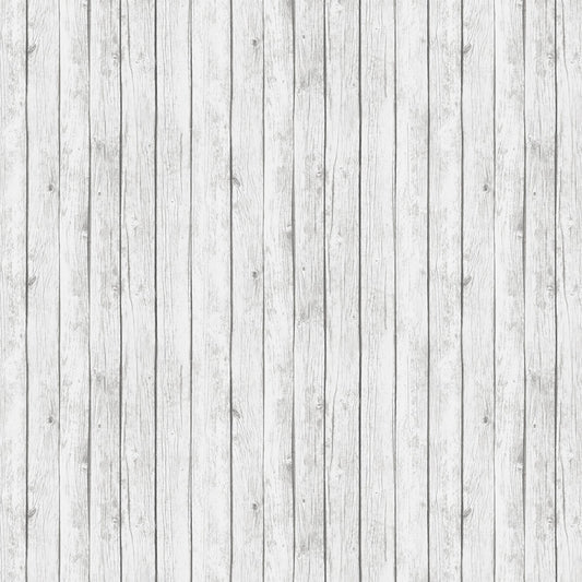 Rustic Weathered White Barnwood Fence Wood Grain Landscape Medley Elizabeth's Studio wide Cotton Fabric