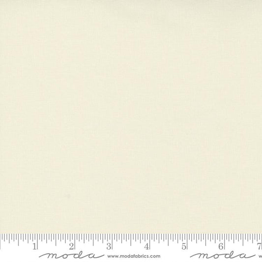 (SOLD PER BOLT) Bella Solids Snow Ivory Moda Fabrics Cotton Fabric MD-9900-11-FB