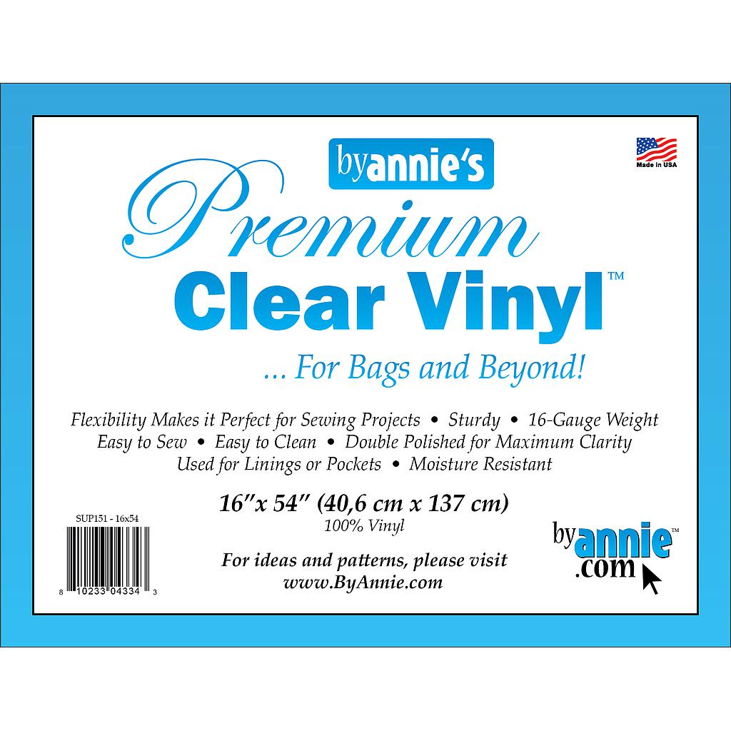 Premium Clear Vinyl 16 x 54 inch 16 Gauge By Annie's