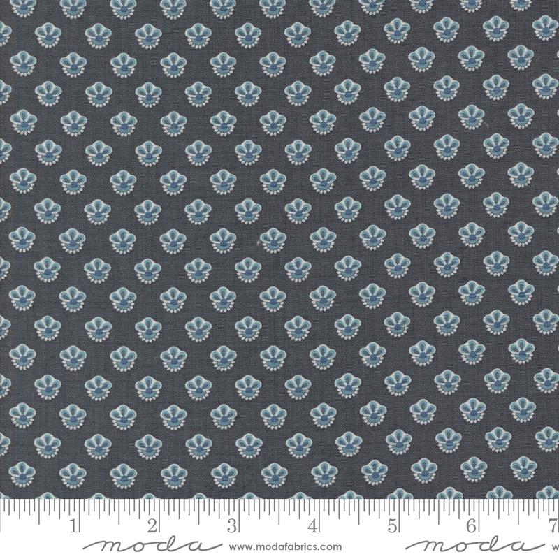 Sacre Bleu Campanule Indigo Blue French General Moda Cotton Fabric