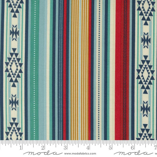 Saddle Ranch Blanket Stripes Southwestern in Multi designed by Moda Fabrics 44 inches wide 100% Cotton Quilting Fabric